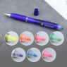 gourd shaped plastic ballpoint pen with highlighter 2