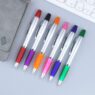 gourd shaped plastic ballpoint pen with highlighter 3