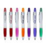 gourd shaped plastic ballpoint pen with highlighter