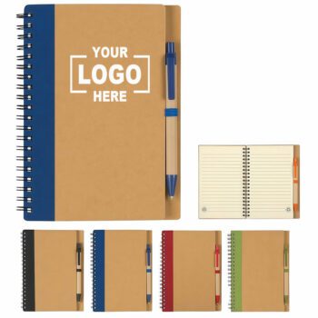 hardcover spiral notebooks with pen