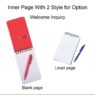 mini promotion spiral notepad with pen 2