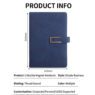 personalized a5 leather journal with buckle 3