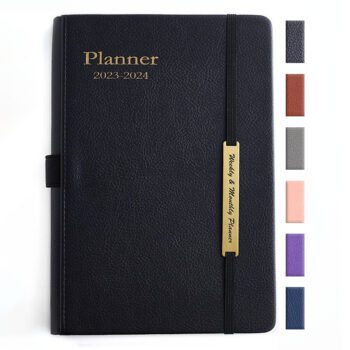 personalized a5 pu hardcover planner notebook
