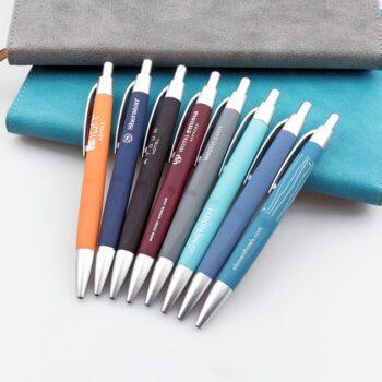 rubber coated plastic ballpoint pen 3