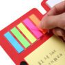 sticky memo set notepads with snap button and pen 2