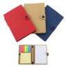 sticky memo set notepads with snap button and pen 4