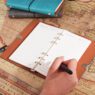 vintage a6 refillable leather journal 1