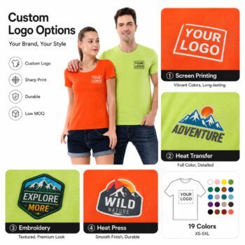 150gsm unisex cotton polyester crew neck t shirt chaplin 1