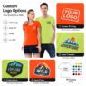 150gsm unisex cotton polyester crew neck t shirt chaplin 1