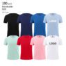 180 gsm 100 cotton knitted crew t shirt