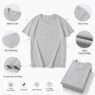 200gsm cotton crew neck t shirt gium 1