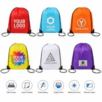210d oxford drawstring bag with custom logo blades 1