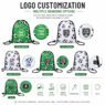 210d polyester football drawstring bag for sports gym 1
