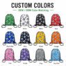210d polyester football drawstring bag for sports gym 2