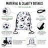 210d polyester football drawstring bag for sports gym 3