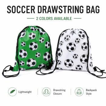210d polyester football drawstring bag for sports gym
