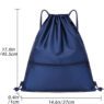 210d polyester sports drawstring backpack bag 2