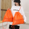 210d polyester sports drawstring backpack bag