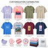 230gsm cotton drop shoulder t shirt minton 3