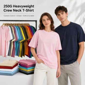 250gsm heavyweight cotton t shirt krusly