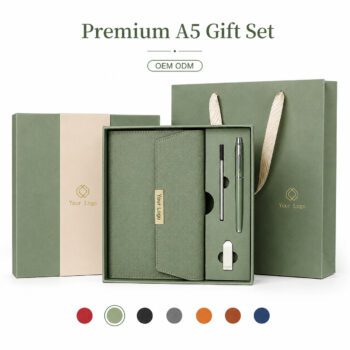 3 in 1 a5 notebook gift set with pen usb