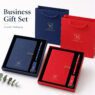 3 in 1 corporate gift set with notebook pen usb drive