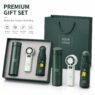 3 in 1 gift set with stainless steel bottle mini fan umbrella