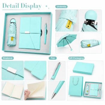 3 in 1 gift set with umbrella notebook pen 1
