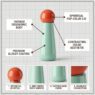 350ml cute stainless steel water bottle cosmix 22398 2