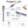 6 color plastic ballpoint pen rowan 2