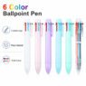 6 color plastic ballpoint pen rowan