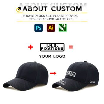 6 panel structure cotton baseball cap 1