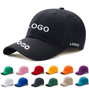 6 panel structure cotton baseball cap