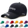 6 panel structure cotton baseball cap