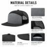 7 panel mesh snapback trucker hat zorp 3