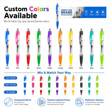 advertising banner plastic ballpoint pen yomil