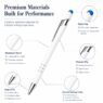 aluminum stylus ballpoint pen polus 9