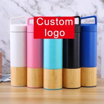 bamboo stainless steel bottles solarix 6874