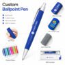 colorful soft touch plastic ballpoint pen polus 3