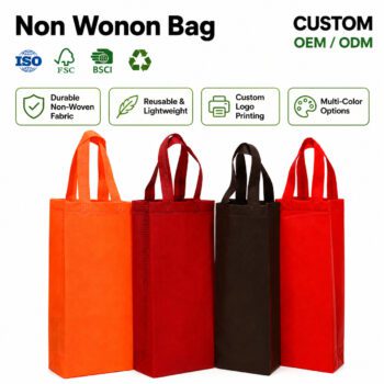 custom durable non woven wine bags fimel