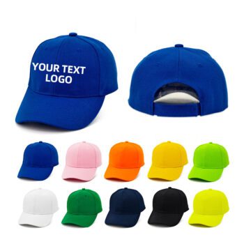 custom logo brushed fabric cap for corporate outdoor events