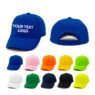 custom logo brushed fabric cap for corporate outdoor events