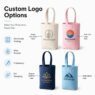 custom logo canvas cotton bucket bag hyssop 2