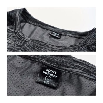 custom mens quick dry polyester spandex t shirt