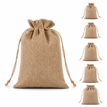 custom natural fiber jute drawstring bags faylan 1