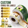 custom oil resistant self adhesive roll stickers