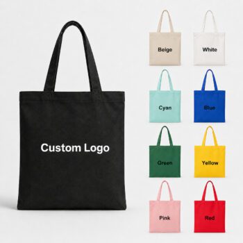 custom polyester cotton canvas tote bag fuzox 1