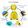 custom printed 210d polyester drawstring bag 2