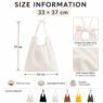 custom reusable canvas tote bag helakal 2