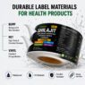 custom waterproof bottle labels for health industry 2